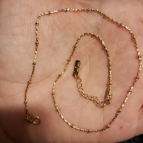 Lulus Run to You gold choker & set 12.5-14" - Picture 3 of 3